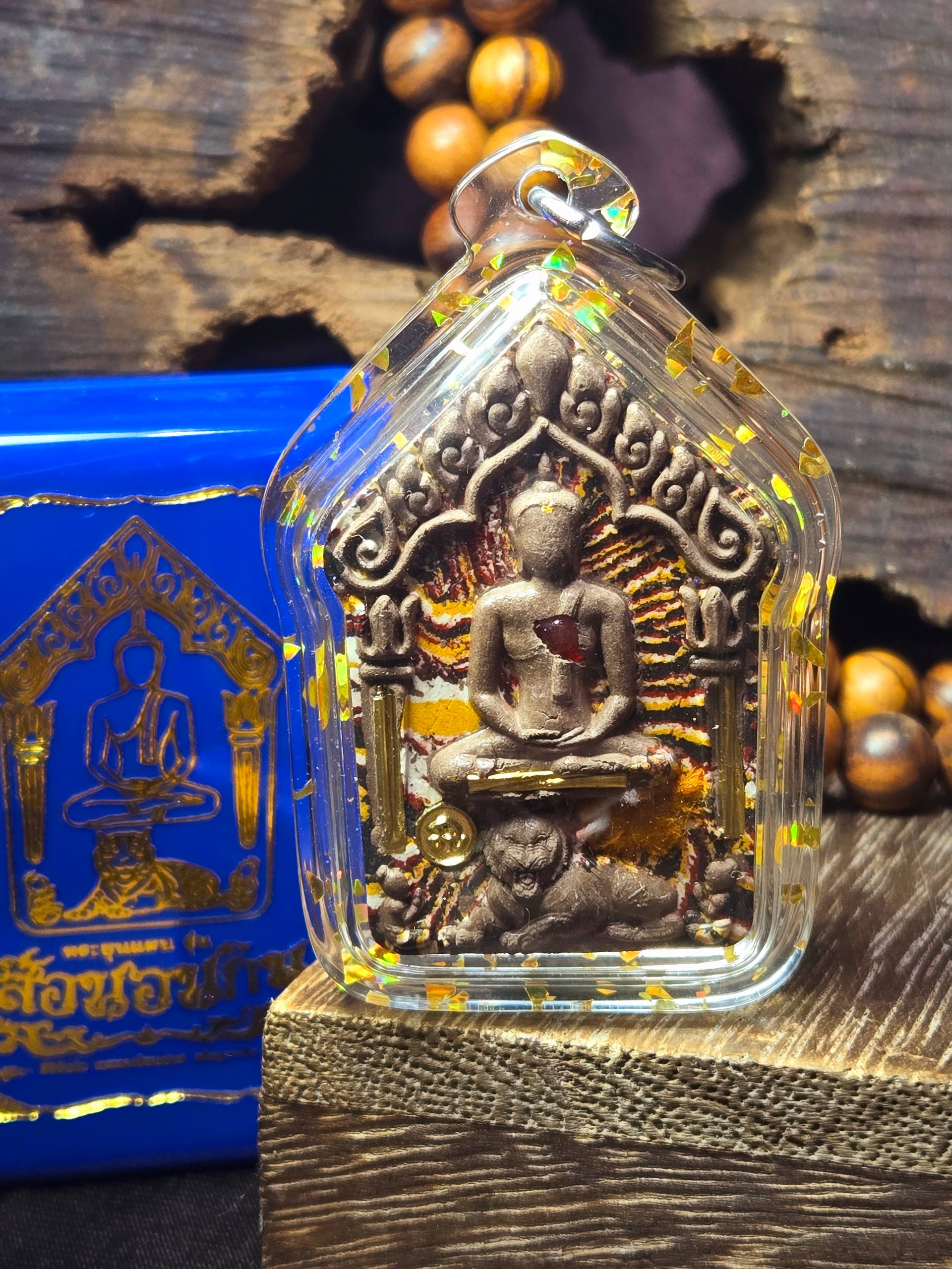 Khun Paen Tiger（Nam Lerk 高级版）— LP Mahasila & Ajarn Boo | B.E.256x（实物拍摄） | SAN Pin Selection