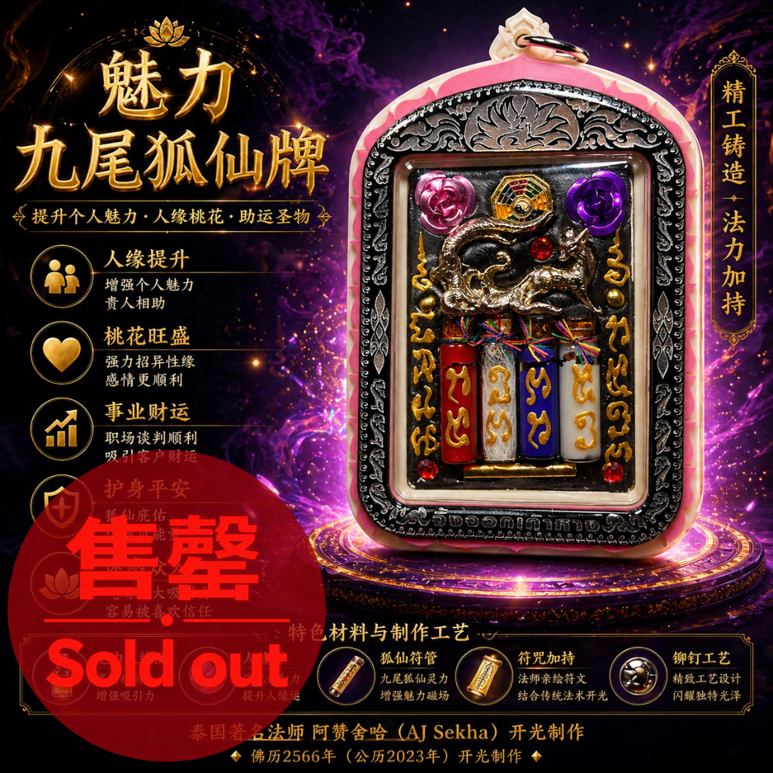 ARCHAN SEKHA阿赞舍卡魅惑人心九尾狐仙（超级大模）
 | Jin Thai Fo Pai